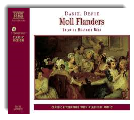 Audio book cover for Moll Flanders
